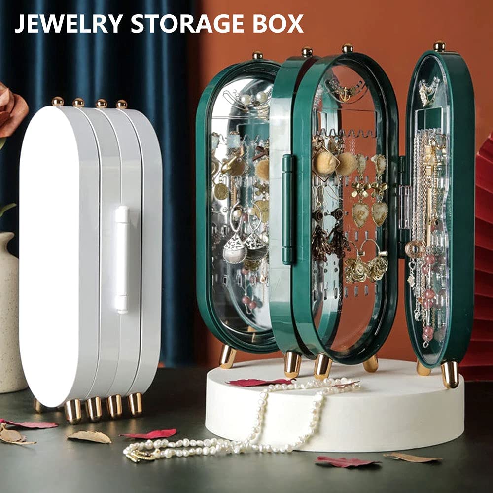 Foldable Jewelry Organizer with Mirror