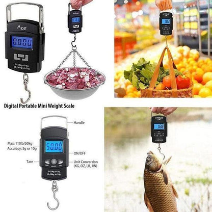 Digital Hanging Scale with Hook 50kg