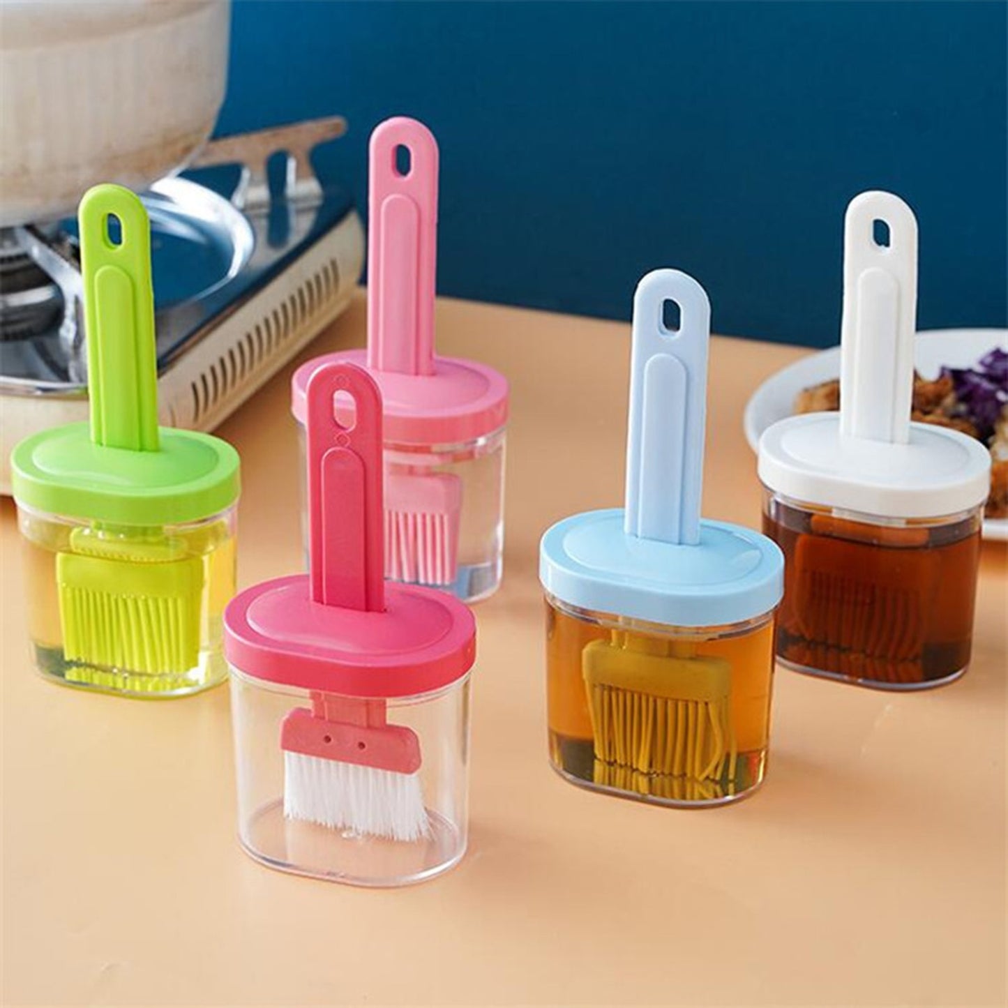 Silicone Brush with Dispenser