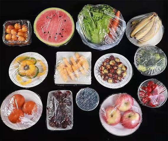 Transparent Cling Wrap Food Storage Covers