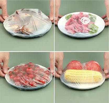 Transparent Cling Wrap Food Storage Covers